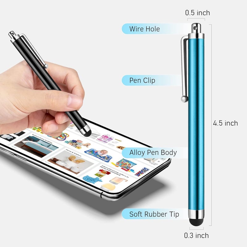 Abiarst Stylus Pens for Touch Screens, High Precision Universal Stylus for iPad iPhone Tablets Samsung Galaxy All Capacitive Touch Screens (30-Pack) - Image 3